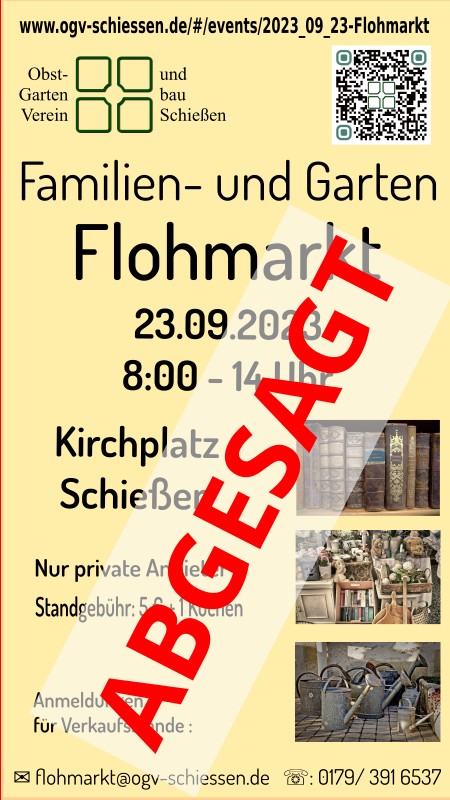 Flohmarkt ausgefallen